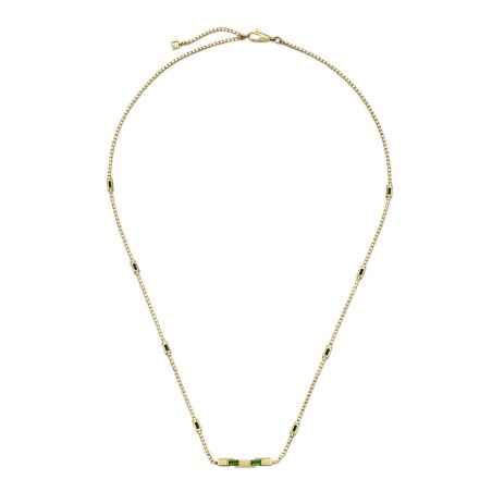 COLLANA ORO GIALLO E TORMALINE VERDI DONNA GUCCI LINK TO LOVE