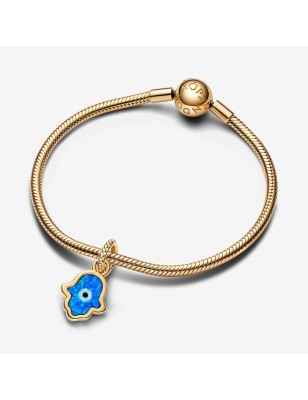 CHARM PENDENTE MANO DI FATIMA OPALE BLU PANDORA 762699C01 PANDORA