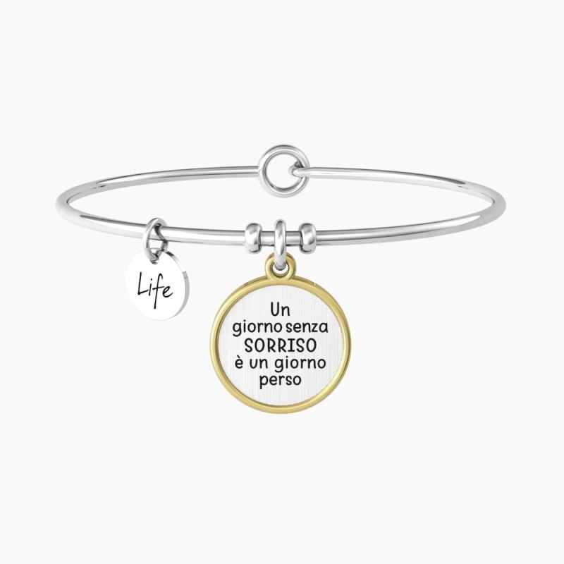 BRACCIALE RIGIDO UN GIORNO SENZA SORRISO DONNA KIDULT BRACCIALE RIGIDO UN GIORNO SENZA SORRISO DONNA KIDULT