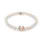 BRACCIALE PERLE BIANCHE FARFALLA ROSE DONNA MILUNA BRACCIALE PERLE BIANCHE FARFALLA ROSE DONNA MILUNA