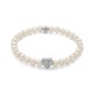 BRACCIALE PERLE BIANCHE CUORE RODIO DONNA MILUNA BRACCIALE PERLE BIANCHE CUORE RODIO DONNA MILUNA