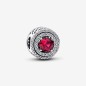 CHARM PAVE' E PIETRA ROSSA DONNA PANDORA CHARM PAVE' E PIETRA ROSSA DONNA PANDORA