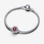 CHARM PAVE' E PIETRA ROSSA DONNA PANDORA CHARM PAVE' E PIETRA ROSSA DONNA PANDORA