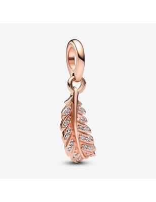 CHARM PENDENTE PIUMA CON PIETRE DONNA PANDORA  782578C01 PANDORA