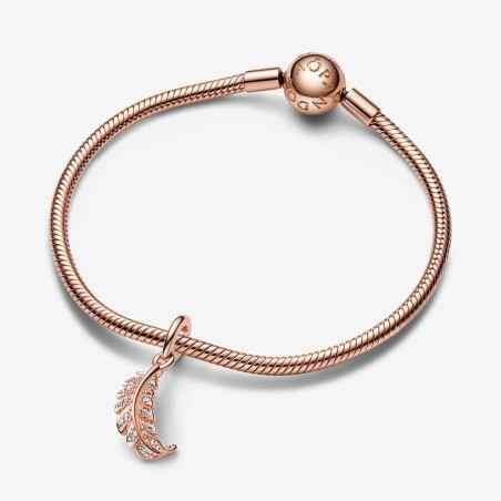 CHARM PENDENTE PIUMA CON PIETRE DONNA PANDORA 
