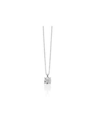COLLANA PIASTRINA ORO DIAMANTE DONNA MILUNA I DIAMANTI CLD4005 MILUNA