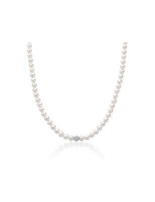 COLLANA PERLE ORIENTE CENTRALE ORO DIAMANTATO MILUNA LE PERLE PCL5300V MILUNA