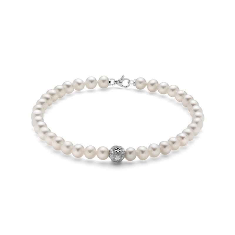 BRACCIALE PERLE ORIENTE SFERA ORO STELLATA DONNA MILUNA LE PERLE BRACCIALE PERLE ORIENTE SFERA ORO STELLATA DONNA MILUNA LE PERLE
