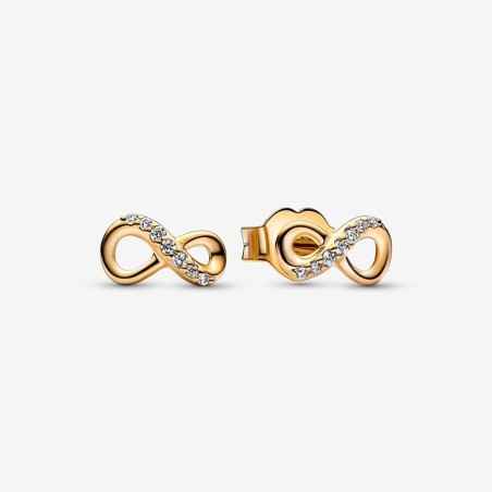ORECCHINI INFINITO ZIRCONI ORO DONNA PANDORA MOMENTS 268820C01 PANDORA