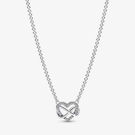 COLLANA CUORE INFINITO PIETRE LUMINOSE DONNA PANDORA  392666C01-50 PANDORA