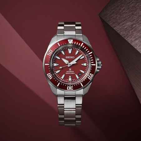 OROLOGIO SAMURAÏ AUTOMATICO QUADRANTE ROSSO UOMO SEIKO PROSPEX SRPL11K1 SEIKO