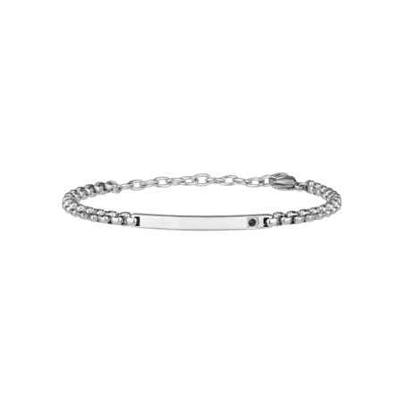 BRACCIALE ACCIAIO ZIRCONE NERO BLACKEN UOMO BREIL  TJ3038 BREIL