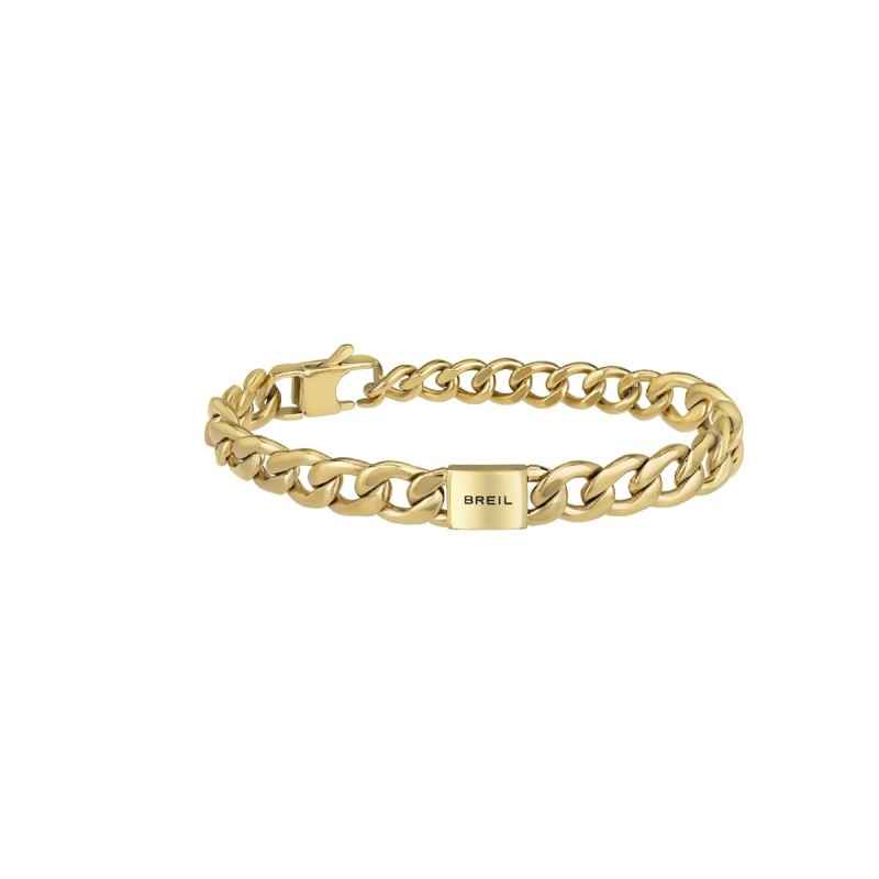 BRACCIALE ACCIAIO IP GOLD LOGOMANIA UOMO BREIL BRACCIALE ACCIAIO IP GOLD LOGOMANIA UOMO BREIL