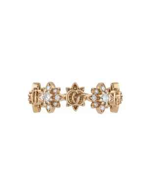 ANELLO ORO ROSA DIAMANTI M14 DONNA GUCCI FLORA YBC702391001014 GUCCI