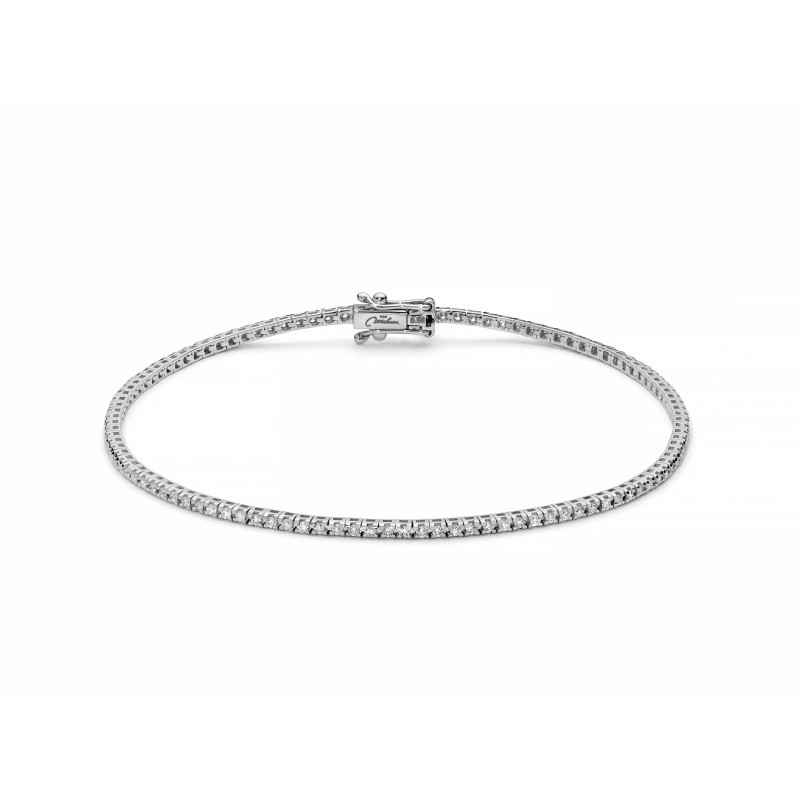 BRACCIALE TENNIS ORO DIAMANTI 80PT DONNA MILUNA I DIAMANTI BRACCIALE TENNIS ORO DIAMANTI 80PT DONNA MILUNA I DIAMANTI