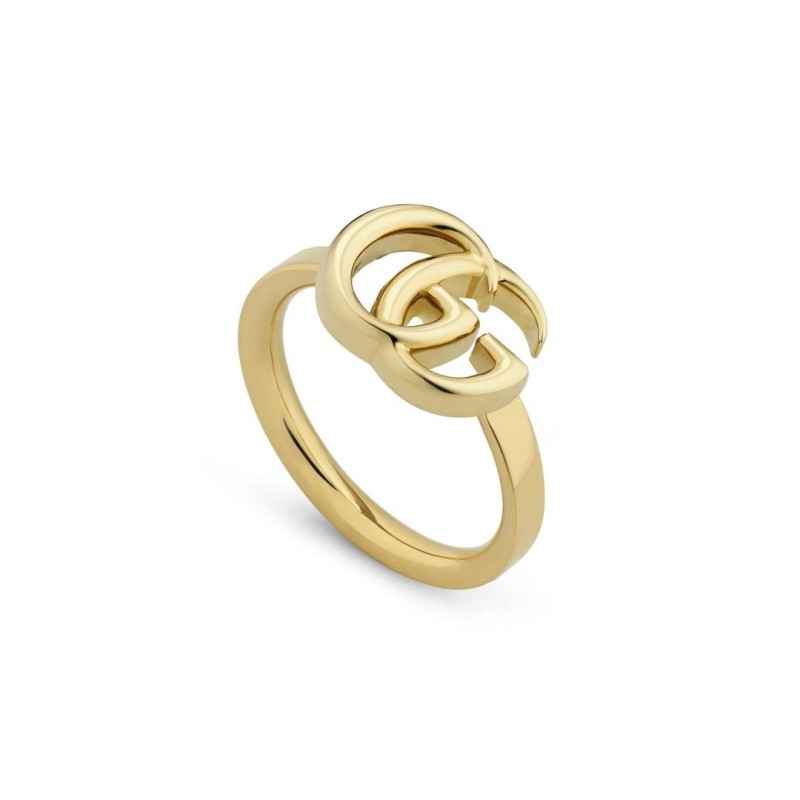 ANELLO IN ORO GIALLO DOPPIA G M 14 DONNA GUCCI GG RUNNING ANELLO IN ORO GIALLO DOPPIA G M 14 DONNA GUCCI GG RUNNING