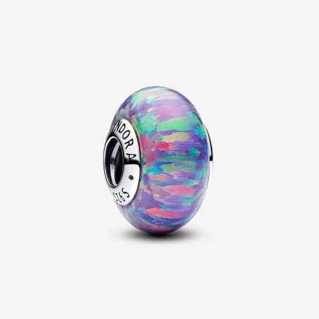 CHARM VETRO OPALE GLITTER VIOLA DONNA PANDORA  791691C05 PANDORA