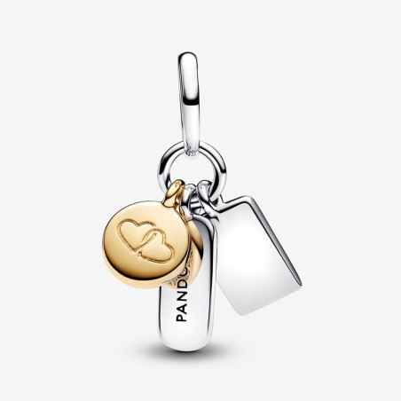 CHARM PENDENTE MESSAGGI DI AMICIZIA DONNA PANDORA 