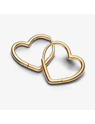 ORECCHINI CERCHI CUORI ASIMMETRICI DONNA PANDORA 