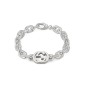 BRACCIALE A CATENA IN ARGENTO 19CM UOMO GUCCI INTERLOCKING G BRACCIALE A CATENA IN ARGENTO 19CM UOMO GUCCI INTERLOCKING G