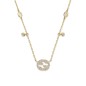 COLLANA IN ORO GIALLO E DIAMANTI 0.27 CT DONNA GUCCI INTERLOCKING G COLLANA IN ORO GIALLO E DIAMANTI 0.27 CT DONNA GUCCI INTERLOCKING G