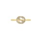 ANELLO IN ORO GIALLO E DIAMANTI DONNA GUCCI INTERLOCKING G ANELLO IN ORO GIALLO E DIAMANTI DONNA GUCCI INTERLOCKING G