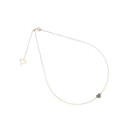 GIROCOLLO 18KT CUORE POLVERE DIAMANTE MAMAN ET SOPHIE GHPOW2K MAMAN ET SOPHIE