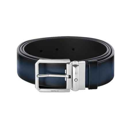 CINTURA PELLE BLU SFUMATO UOMO MONTBLANC  131184 MONTBLANC
