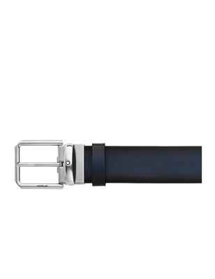 CINTURA PELLE BLU SFUMATO UOMO MONTBLANC 