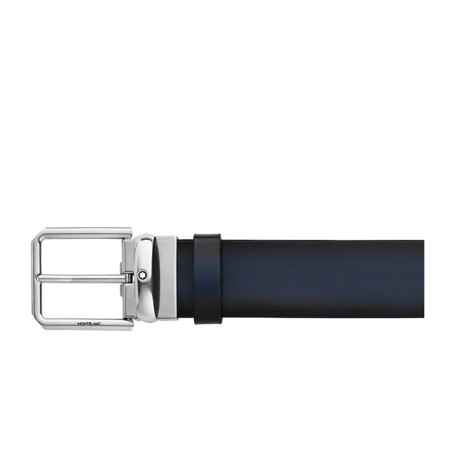 CINTURA PELLE BLU SFUMATO UOMO MONTBLANC 