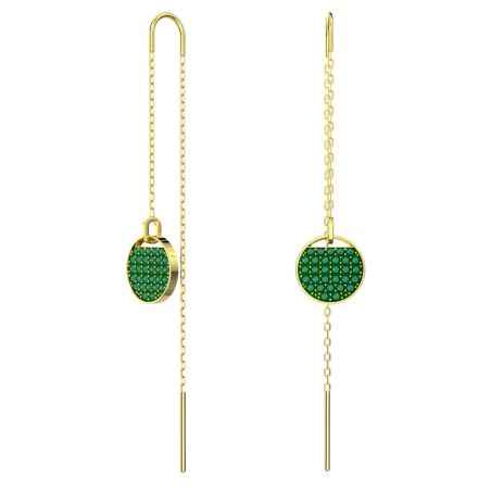 ORECCHINI PENDENTI GINGER VERDI DONNA SWAROVSKI  5642944 SWAROVSKI