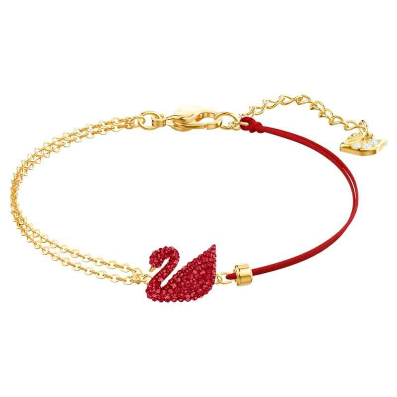 BRACCIALE ICONIC SWAN CIGNO ROSSO DONNA SWAROVSKI BRACCIALE ICONIC SWAN CIGNO ROSSO DONNA SWAROVSKI
