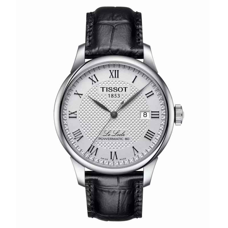OROLOGIO POWERMATIC 80 CINTURINO NERO UOMO TISSOT LE LOCLE OROLOGIO POWERMATIC 80 CINTURINO NERO UOMO TISSOT LE LOCLE