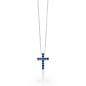 COLLANA CROCE ZAFFIRI BLU DONNA MILUNA COLLANA CROCE ZAFFIRI BLU DONNA MILUNA
