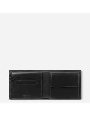 PORTAFOGLIO 10 SCOMPARTI PORTAMONETE NERO MONTBLANC MEISTERSTUCK 198315 MONTBLANC