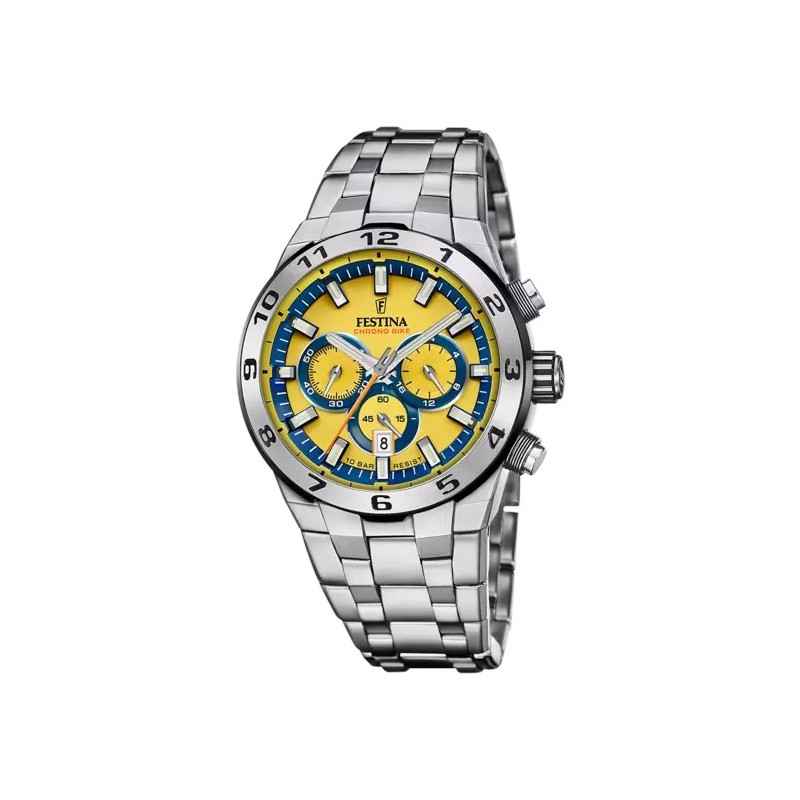 OROLOGIO CHRONO BIKE GIALLO UOMO FESTINA 