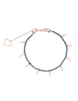 BRACCIALE ZAFFIRO E PERLA DONNA MAMAN ET SOPHIE  BPISF2ZAPE MAMAN ET SOPHIE