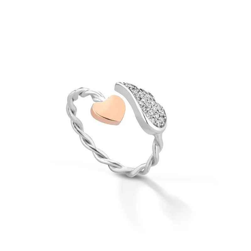 ANELLO CON CUORE E ALA DONNA ROBERTO GIANNOTTI 