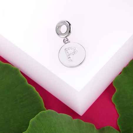 CHARM LETTERA P ACCIAIO E CRISTALLI DONNA MORELLATO 