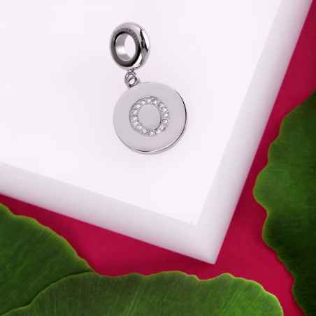 CHARM LETTERA O ACCIAIO E CRISTALLI DONNA MORELLATO 