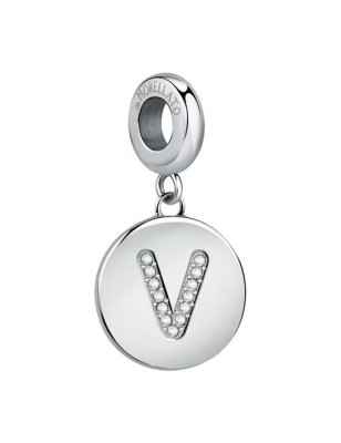 CHARM LETTERA V ACCIAIO E CRISTALLI DONNA MORELLATO  SCZ1171 MORELLATO