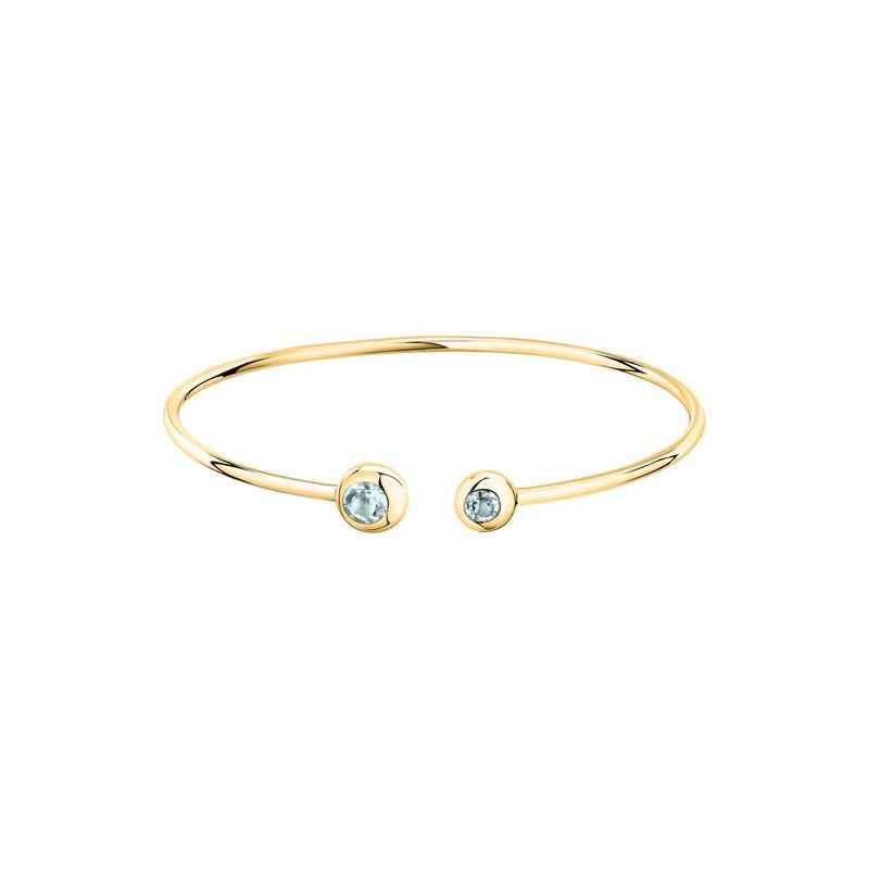 BANGLE TESORI ETERNI DORATO E TOPAZIO BLU MORELLATO