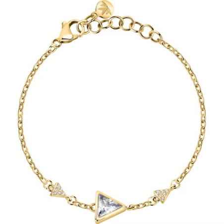 BRACCIALE TRILLIANT DORATO CON CRISTALLI BIANCHI MORELLATO SAWY03 MORELLATO