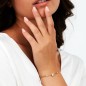 BRACCIALE TRILLIANT DORATO CON CRISTALLI BIANCHI MORELLATO