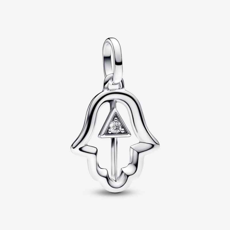 CHARM PENDENTE MEDALLION MANO DI FATIMA DONNA PANDORA CHARM PENDENTE MEDALLION MANO DI FATIMA DONNA PANDORA