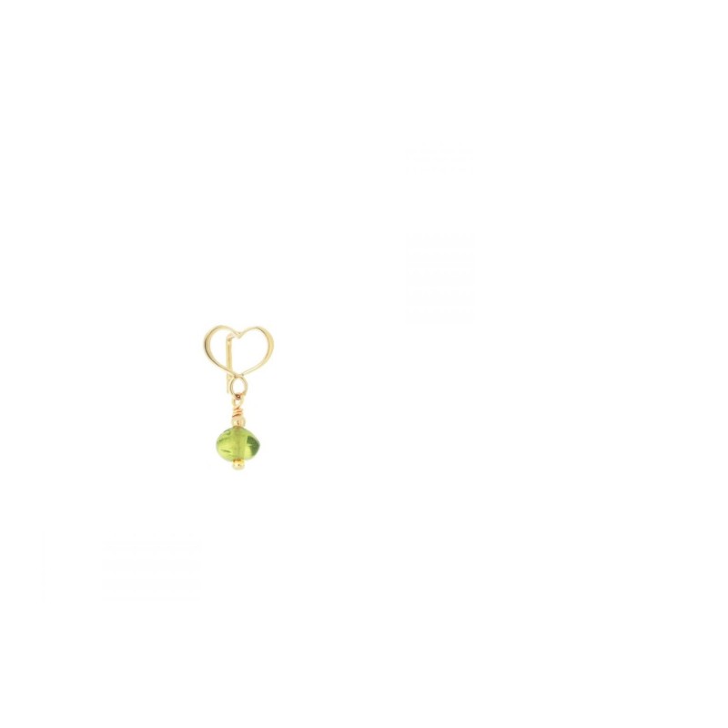 ORECCHINO CUORE E PERIDOTO VERDE MAMAN ET SOPHIE ORECCHINO CUORE E PERIDOTO VERDE MAMAN ET SOPHIE