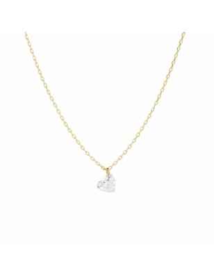 GIROCOLLO ORO DIAMANTE NUDO CUORE MAMAN ET SOPHIE