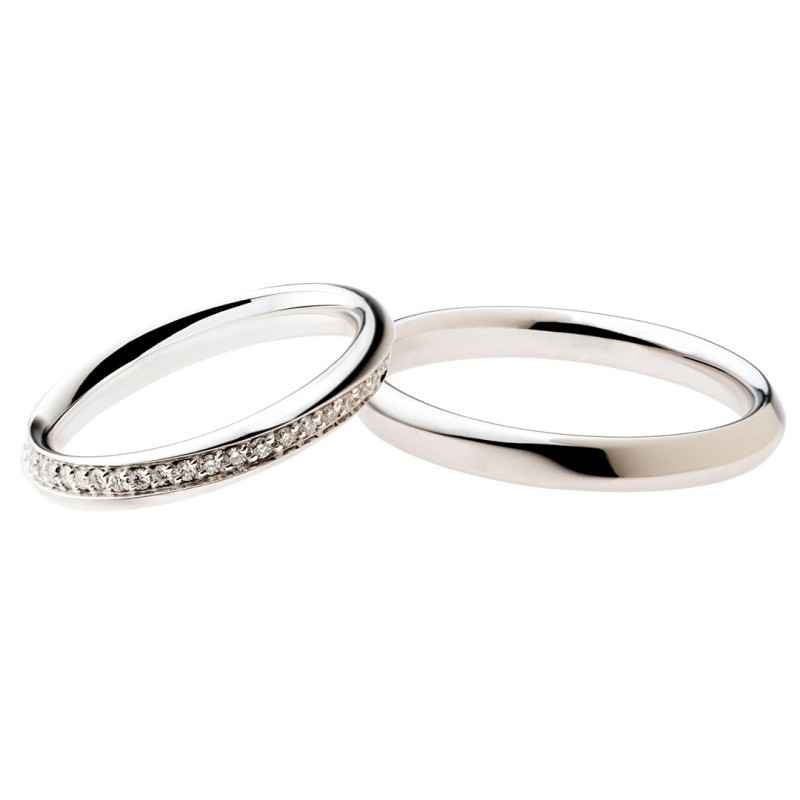 ANELLO FEDE IN ORO BIANCO E DIAMANTI 0.28 CARATI DONNA POLELLO ANELLO FEDE IN ORO BIANCO E DIAMANTI 0.28 CARATI DONNA POLELLO