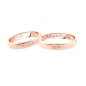 ANELLO FEDE IN ORO ROSA CON INIZIALE DIAMANTI UOMO-DONNA POLELLO ANELLO FEDE IN ORO ROSA CON INIZIALE DIAMANTI UOMO-DONNA POLELLO