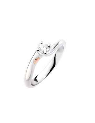 ANELLO SOLITARIO PLATINO DIAMANTE 0.19 DONNA POLELLO  3141P1 POLELLO